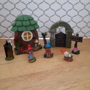 Gnome Fairy Garden set.‎ Spring set.